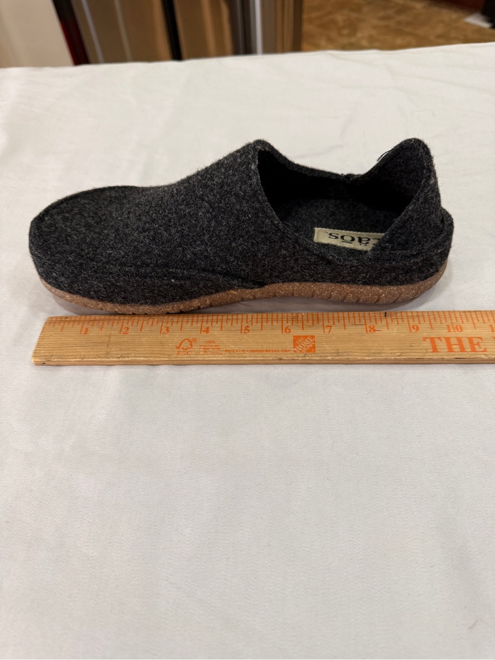 Taos Charcoal Wool Felt Slip On Clogs Comfort Shoes Women’s Approx 9.5 - Picture 5 of 5